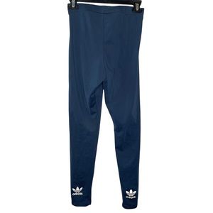 ADIDAS Blue with White Logo Leggings Women’s size small